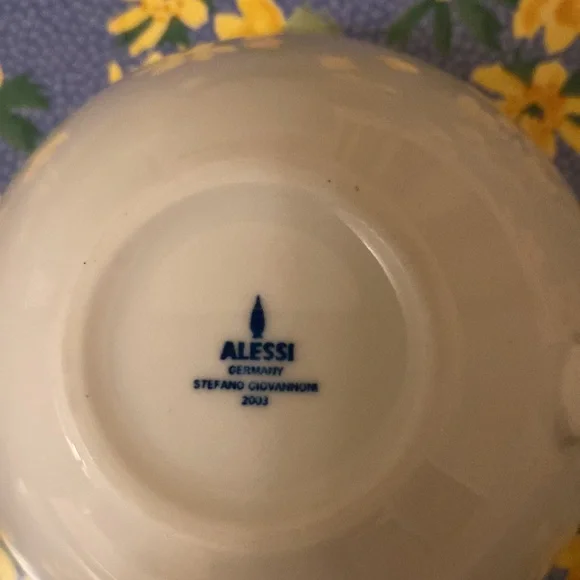 Alessi Tea cups. Made in Germany. Fine porcelain.